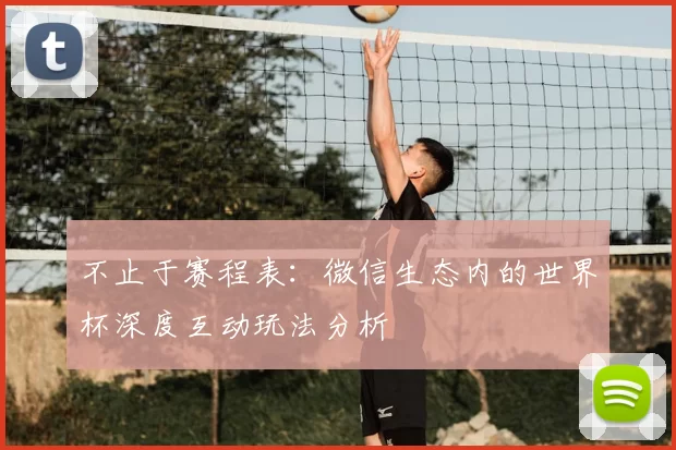 不止于赛程表：微信生态内的世界杯深度互动玩法分析