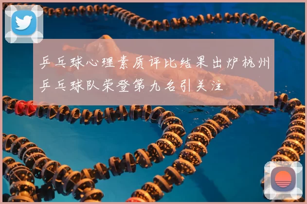 乒乓球心理素质评比结果出炉杭州乒乓球队荣登第九名引关注