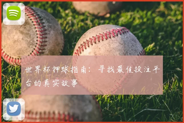 世界杯押球指南:寻找最佳投注平台的真实故事